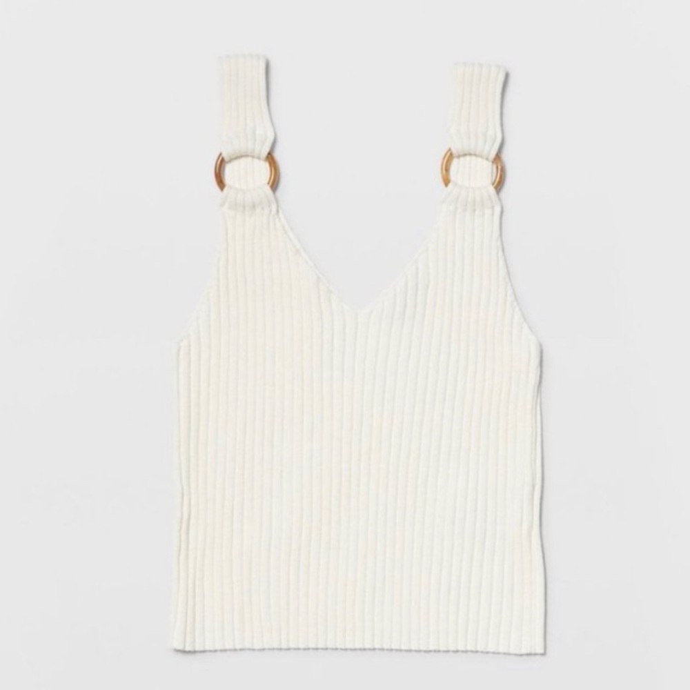 Club Monaco Ribbed Knit Ring Tank-top - Picture 3 of 6